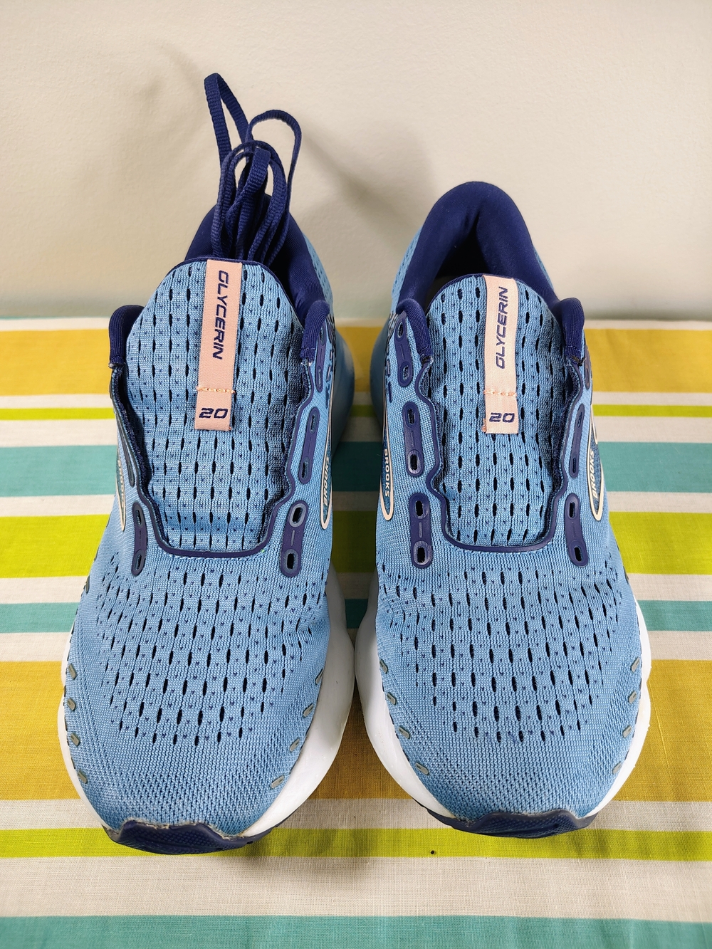 Brooks Glycerin 20 Blue Athletic Running Shoes 1203691B478 Women's Size 9 Medium